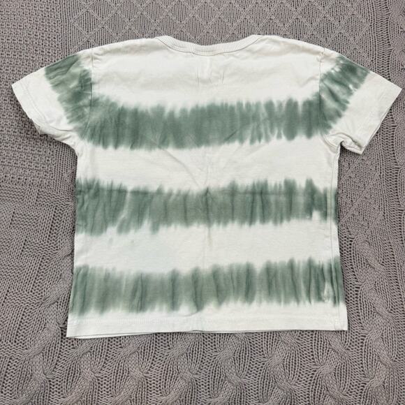 Zara Kids Green Tie-Dye Striped T-Shirt ~ 18/24M - Picture 7 of 11